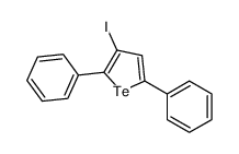 3-iodo-2,5-diphenyltellurophene Structure