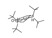 [(1,2-bis(di-tert-butylphosphino)ethane)Ni(CH2CH2COO)] Structure