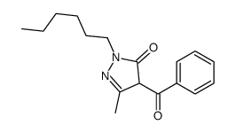 4-benzoyl-2-hexyl-5-methyl-4H-pyrazol-3-one Structure