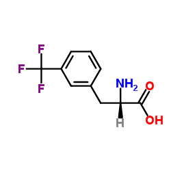 3-三氟甲基-L-苯基丙胺酸结构式