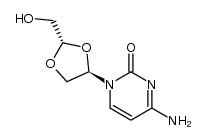 (-)-L-α-dioxolane-cytosine结构式
