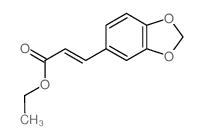 2-Propenoic acid,3-(1,3-benzodioxol-5-yl)-, ethyl ester结构式