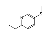 2-乙基-5-(甲基硫代)-吡啶结构式
