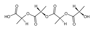 tetra(L-lactic acid) Structure