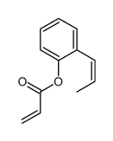 (2-prop-1-enylphenyl) prop-2-enoate结构式