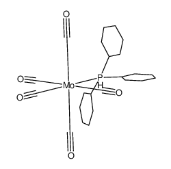 pentacarbonyl(tricyclohexylphosphine)molybdenum(0) Structure