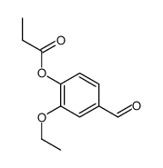 (2-ethoxy-4-formylphenyl) propanoate Structure