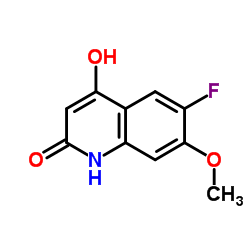 6-Fluoro-4-hydroxy-7-methoxy-2(1H)-quinolinone Structure