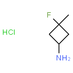 3-fluoro-3-methylcyclobutan-1-amine hydrochloride Structure
