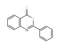 9-phenyl-8-thia-10-azabicyclo[4.4.0]deca-1,3,5,9-tetraene-7-thione结构式