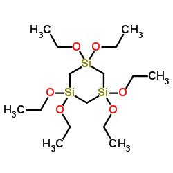 1,1,3,3,5,5-六乙氧基-1,3,5-三硅杂环己烷结构式