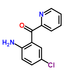 (2-Amino-5-chlorophenyl)(2-pyridinyl)methanone Structure