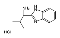 (S)-1-(1H-苯并咪唑-2-基)-2-甲基丙胺盐酸盐结构式