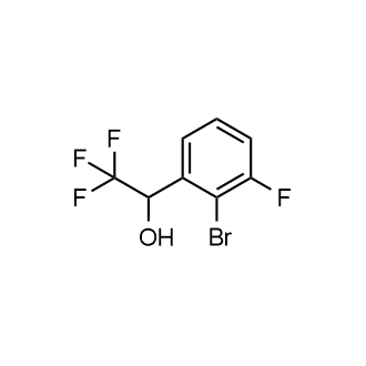 1-(2-Bromo-3-fluorophenyl)-2,2,2-trifluoroethan-1-ol Structure