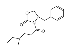 (4S)-4-benzyl-3-[(4S)-4-methylhexanoyl]-1,3-oxazolidin-2-one结构式