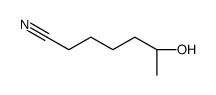 (6R)-6-hydroxyheptanenitrile结构式