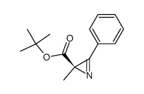 (R)-2-Methyl-3-phenyl-2H-azirine-2-carboxylic acid tert-butyl ester结构式