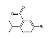 4-bromo-1-isopropyl-2-nitrobenzene结构式