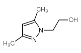 2-(3,5-二甲基-1H-吡唑-1-基)-1-乙醇结构式