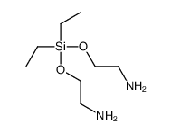 4,4-Diethyl-3,5-dioxa-4-silaheptane-1,7-diamine结构式