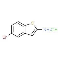 5-溴-1-苯并噻吩-2-胺盐酸盐结构式