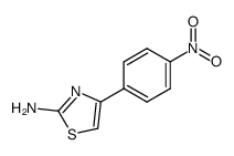 4-(4-硝基苯基)-1,3-噻唑-2-胺结构式