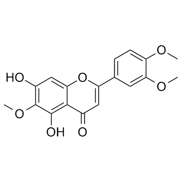 异泽兰黄素; 泽兰林素结构式