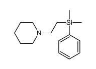 dimethyl-phenyl-(2-piperidin-1-ylethyl)silane Structure