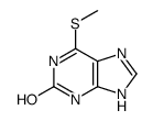6-METHYLTHIO-2-HYDROXYPURINE*CRYSTALLINE Structure