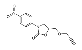 3-(4-Nitrophenyl)-5-[(2-propynyloxy)methyl]-2-oxazolidinone结构式
