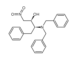 (2R,3S)-3-dibenzylamino-1-nitro-4-phenylbutan-2-ol Structure