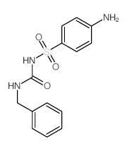 Benzenesulfonamide,4-amino-N-[[(phenylmethyl)amino]carbonyl]- Structure