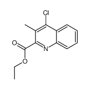 ethyl 4-chloro-3-methylquinoline-2-carboxylate结构式