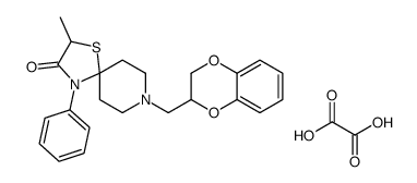 8-(2,3-dihydro-1,4-benzodioxin-3-ylmethyl)-2-methyl-4-phenyl-1-thia-4,8-diazaspiro[4.5]decan-3-one,oxalic acid Structure