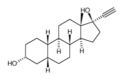 17-ethynyl-5-estrane-3,17-diol Structure