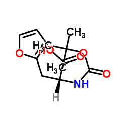 (R)-N-Boc-3-(2-呋喃基)丙氨酸结构式