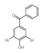 Methanone, (3,5-dibromo-4-hydroxyphenyl)phenyl- (en) Structure