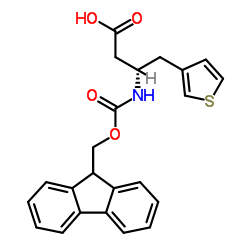 Fmoc-(3-噻吩基)-L-β-高丙氨酸结构式