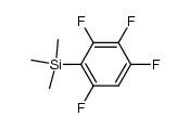 1-trimethylsilyl-2,3,4,6-tetrafluorobenzene Structure