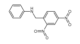 N-(2,4-dinitro-benzyl)-aniline结构式