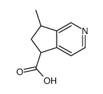 7-methyl-6,7-dihydro-5H-cyclopenta[c]pyridine-5-carboxylic acid Structure
