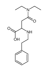 4-(diethylamino)-4-oxo-2-(2-phenylethylamino)butanoic acid Structure