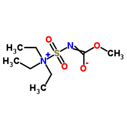 (甲氧基羰基氨磺酰基)三乙基氢氧化铵, 内盐结构式