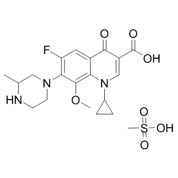 Gatifloxacin (mesylate) Structure
