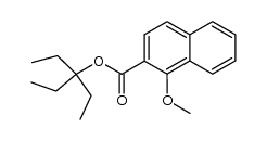 3-ethylpentan-3-yl 1-methoxy-2-naphthoate结构式