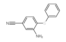 3-AMINO-4-(PHENYLSULFANYL)BENZENECARBONITRILE结构式