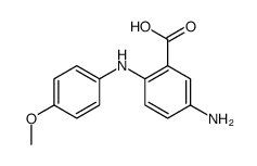 5-amino-2-(4-methoxyanilino)benzoic acid Structure