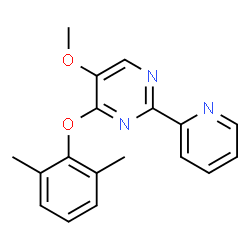 4-(2,6-DIMETHYLPHENOXY)-2-(2-PYRIDINYL)-5-PYRIMIDINYL METHYL ETHER Structure