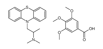 3,4,5-trimethoxybenzoic acid, compound with N,N,α-trimethyl-10H-phenothiazine-10-ethylamine (1:1) structure