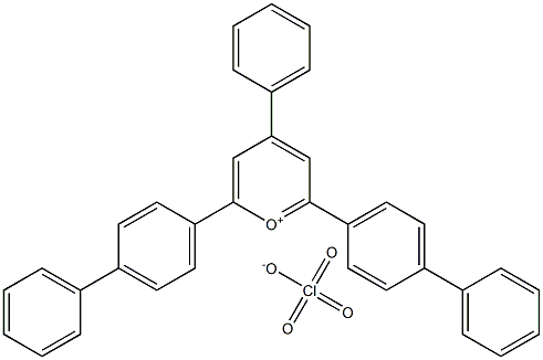 2,6-二([1,1'-联苯]-4-基)-4-苯基吡喃高氯酸盐结构式
